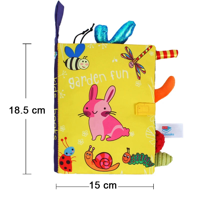 Livro Sensorial Bebê 3D Toque e Sinta | Estimulação Precoce 0–12 Meses