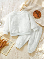 Conjunto 2 Peças Bebê Fleece Ursinho Quente | Unissex 6M–2 Anos