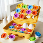 Puzzle Montessori de Encaixe Ovos | Formas e Dinossauros 1–4 Anos