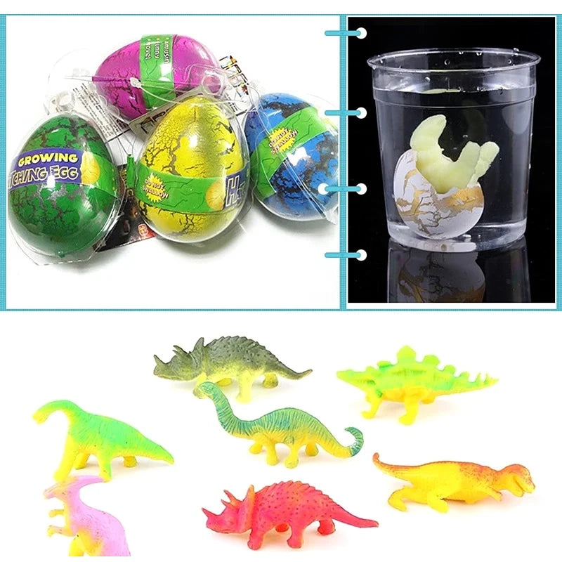 Ovos de Dinossauro que Crescem na Água | Kit com 4 Unidades