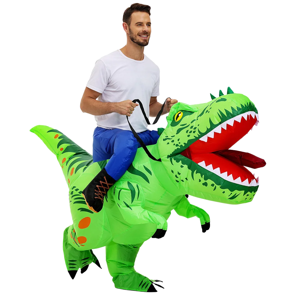 Fantasia Inflável Halloween | Dinossauro, Coelho e Unicórnio Adulto e Infantil