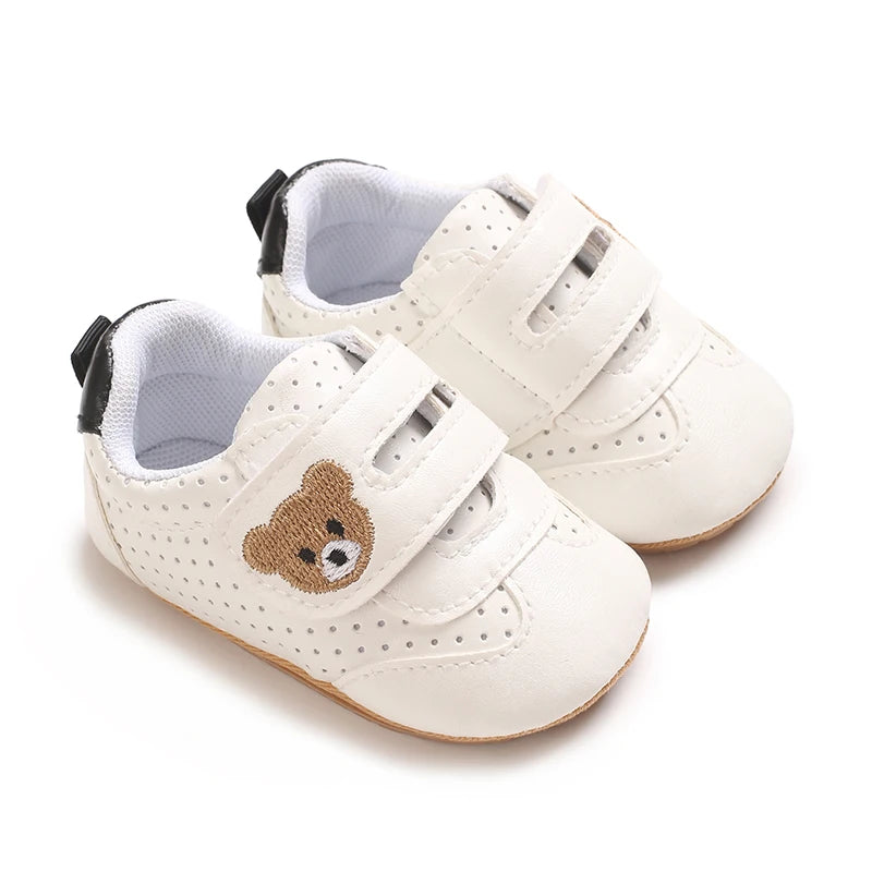 Tênis Bebê Panda Teddy Bear | Esportivo Fashion Primeiros Passos 0–18 Meses
