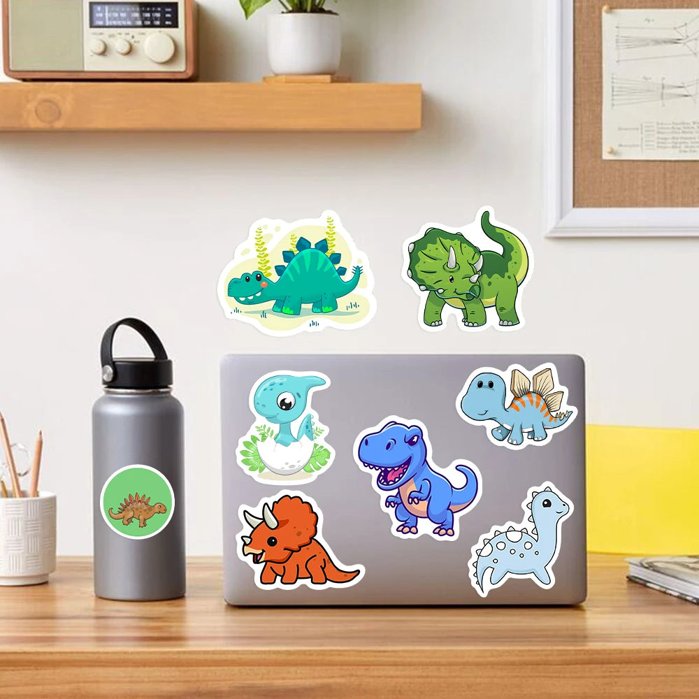 Adesivos Dinossauro | Kit Decorativo para Cadernos e Bagagem