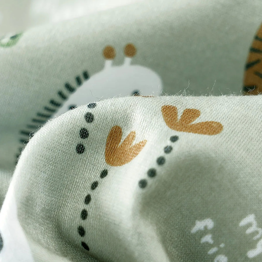Body Bebê Menino Estampa Animais | Visual Falso 2 Peças 0–18 Meses