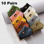 Kit 10 Pares Meias Femininas Teddy Bear | Cano Baixo Estampa Urso