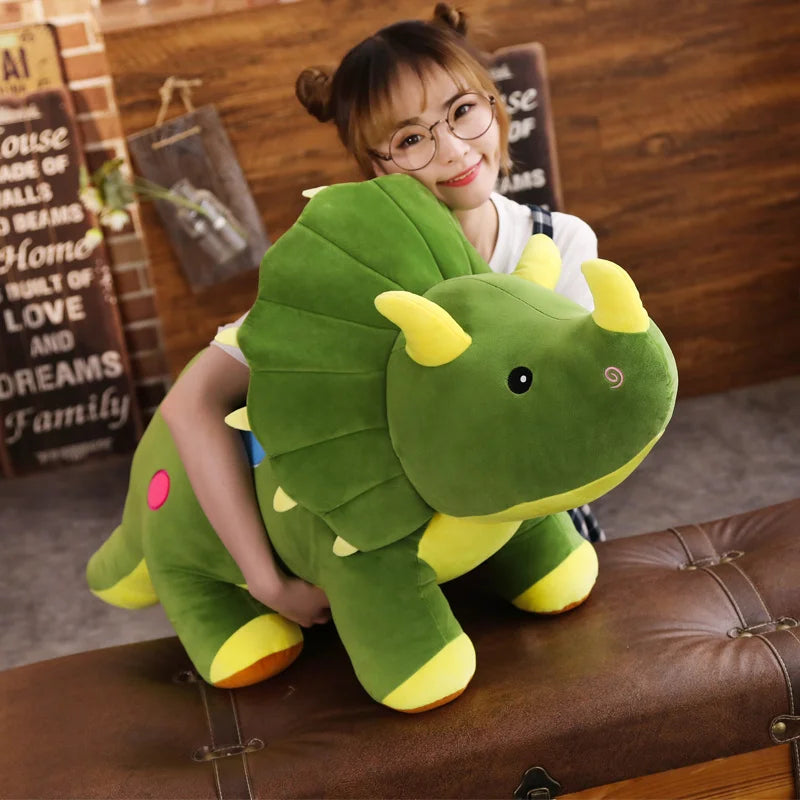 Dino Gigante™ - Pelúcia Triceratops & Estegossauro