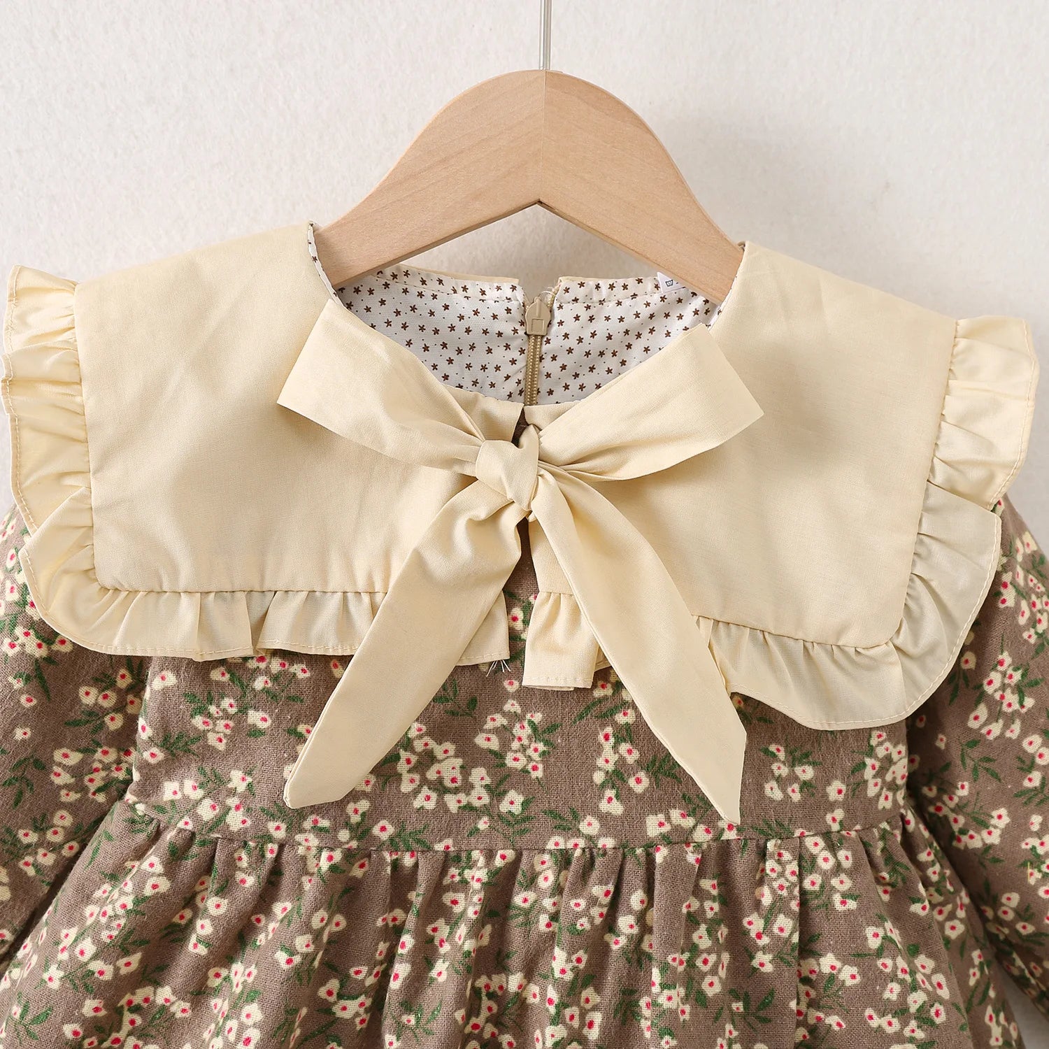 Vestido Floral Manga Longa
