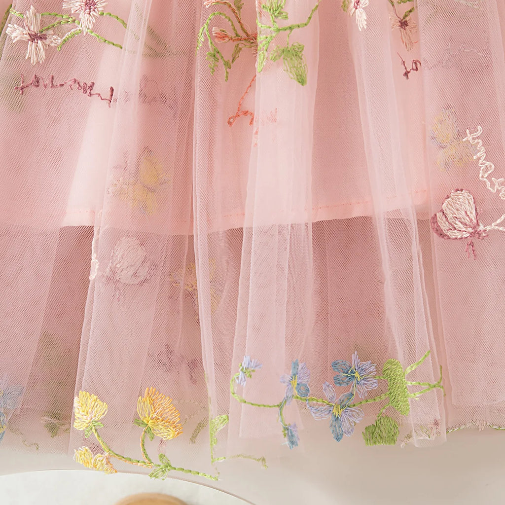 Vestido Tule Bordado