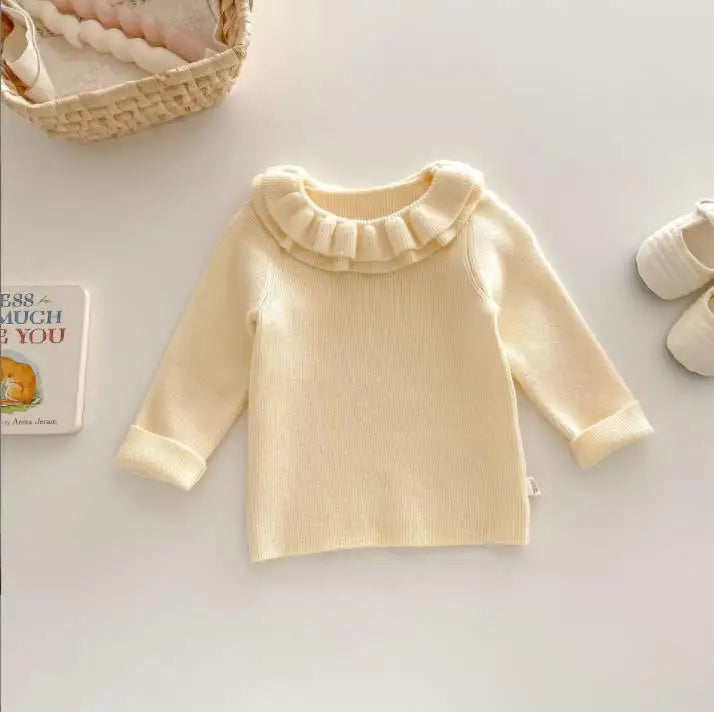 Conjunto Vestido Xadrez Infantil | Suéter Tricô + Vestido de Festa Meninas 6M–5 Anos