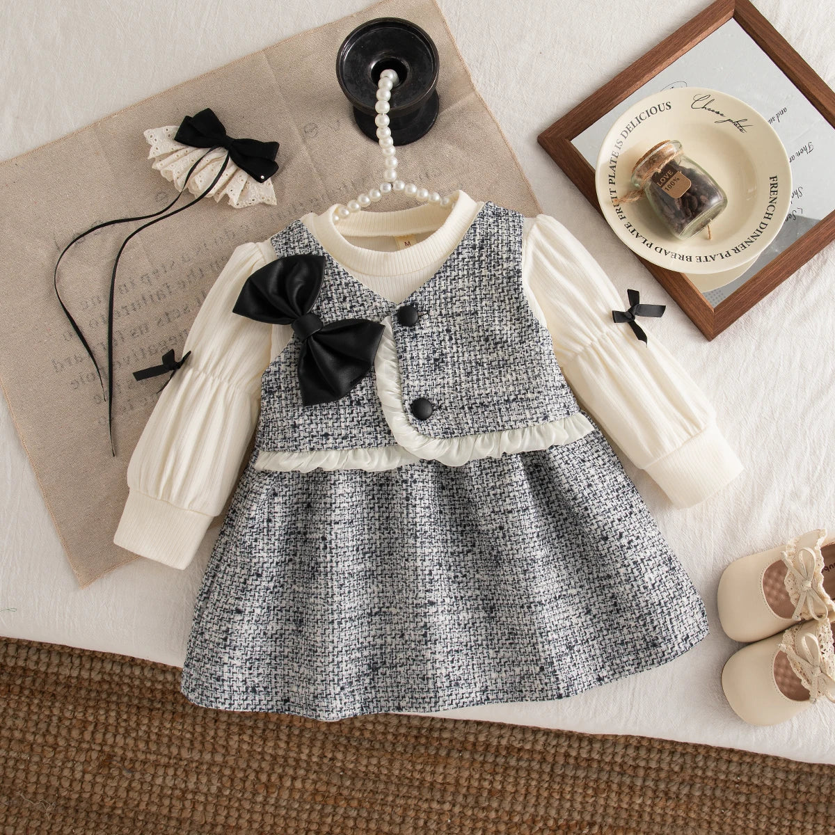 Vestido Laço e Renda