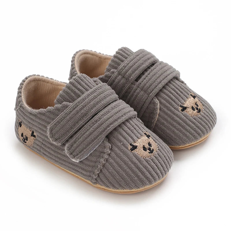 Tênis Bebê Panda Teddy Bear | Esportivo Fashion Primeiros Passos 0–18 Meses