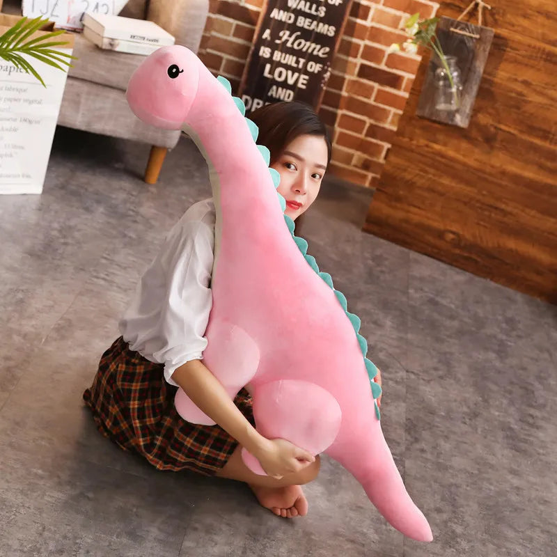 DinoAmigo Gigante™ - Pelúcia Dinossauro Pescoço Longo 50/80cm