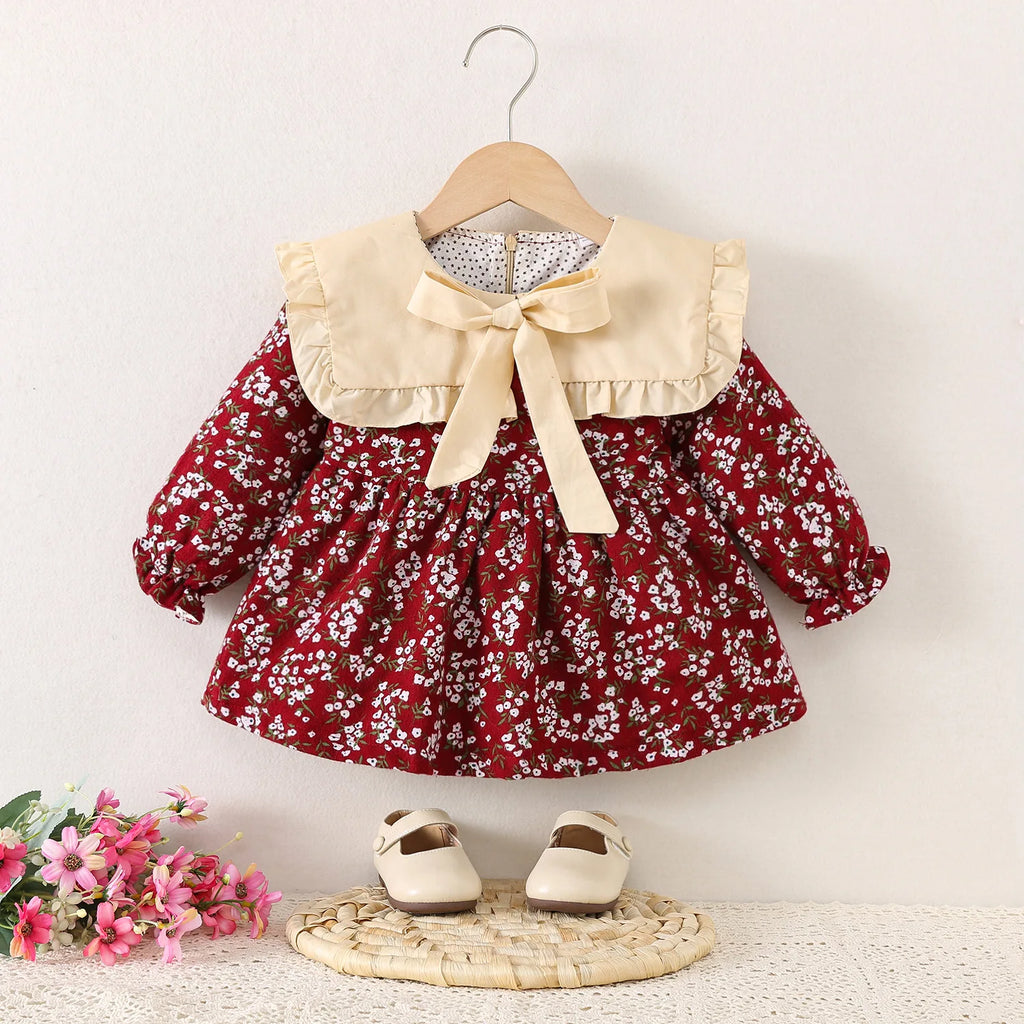 Vestido Floral Manga Longa