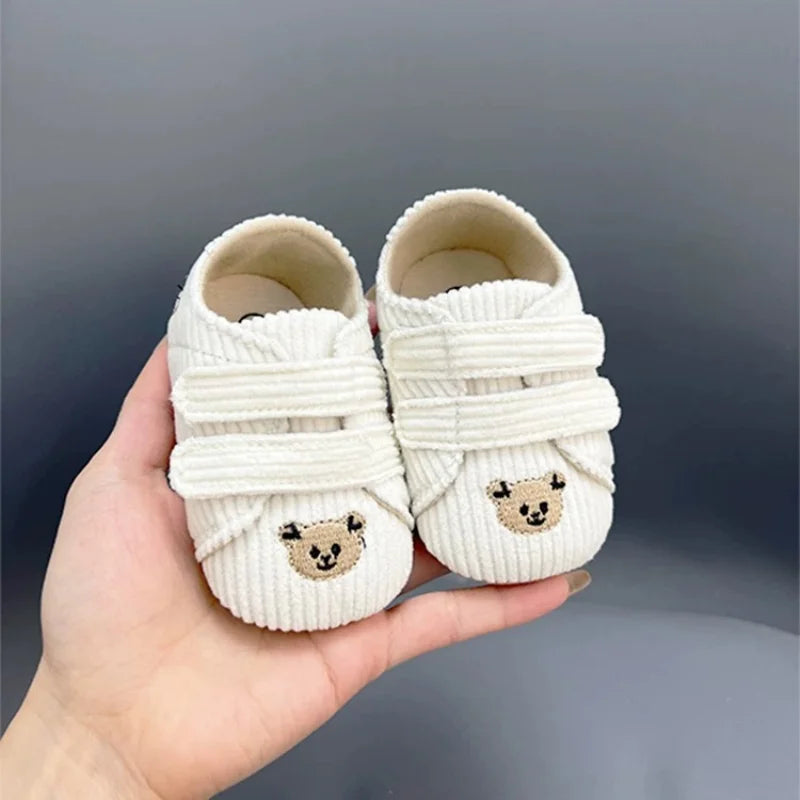 Tênis Bebê Panda Teddy Bear | Esportivo Fashion Primeiros Passos 0–18 Meses