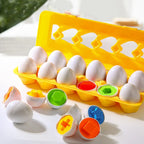 Puzzle Montessori de Encaixe Ovos | Formas e Dinossauros 1–4 Anos