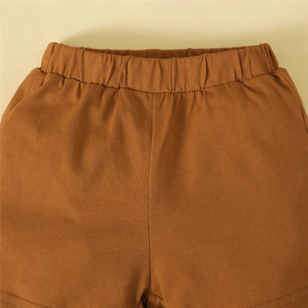 Conjunto 2 Peças Bebê Menino Dinossauro | Camiseta + Shorts 0-3 Anos