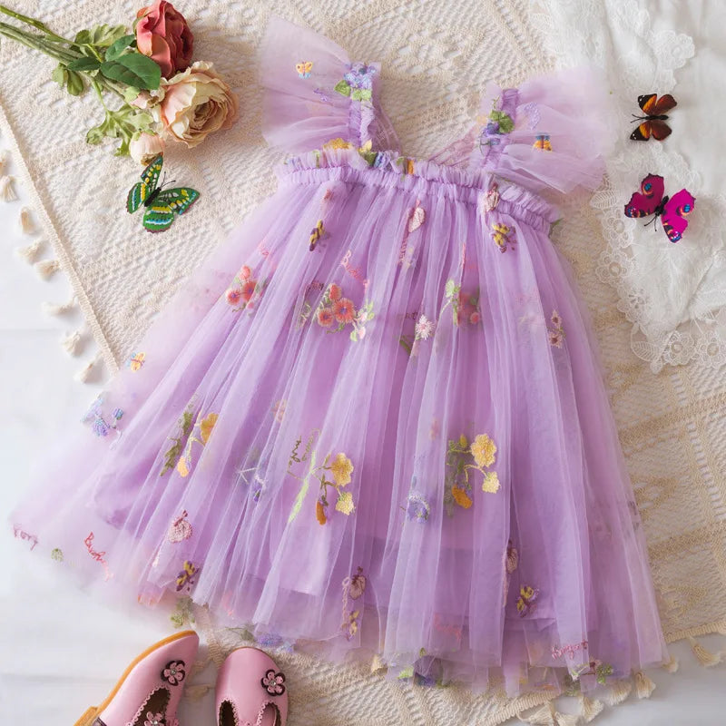 Vestido Floral Tule