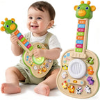 Guitarra Eletrônica Infantil Girafa | Piano com Sons, Luzes e Animais