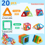 Blocos Magnéticos de Construção STEM | Brinquedo Educativo DIY