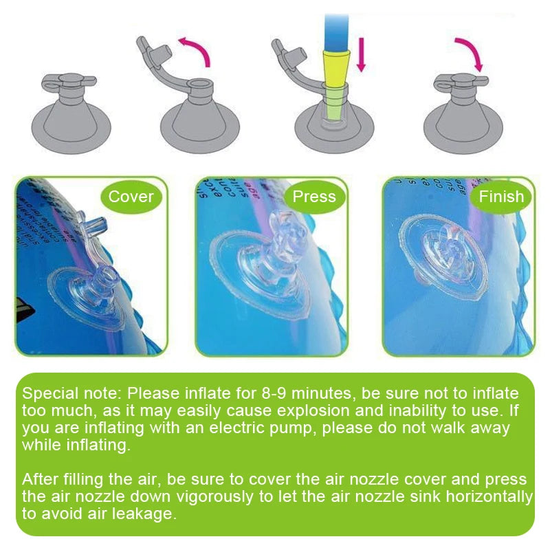 Rolo Inflável Sensorial para Engatinhar | Chocalho Bebê 6–12 Meses
