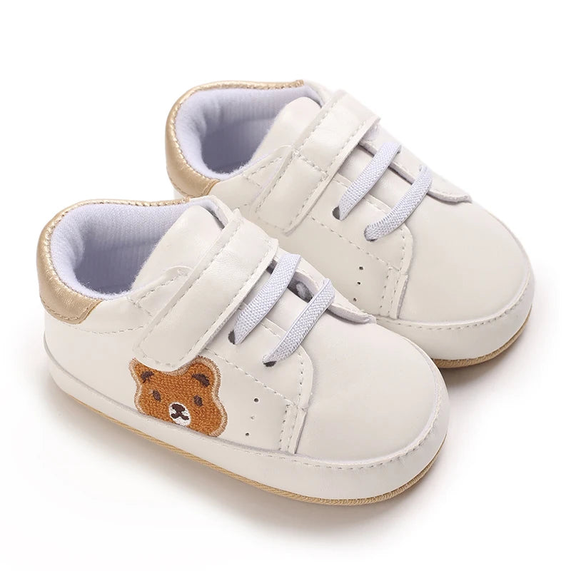 Tênis Bebê Panda Teddy Bear | Esportivo Fashion Primeiros Passos 0–18 Meses