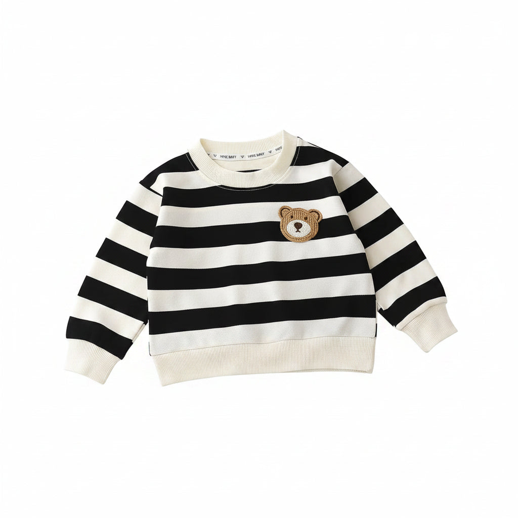 Moletom Bebê Unissex Teddy Bear | Blusa Manga Longa Elástica 6M–8 Anos