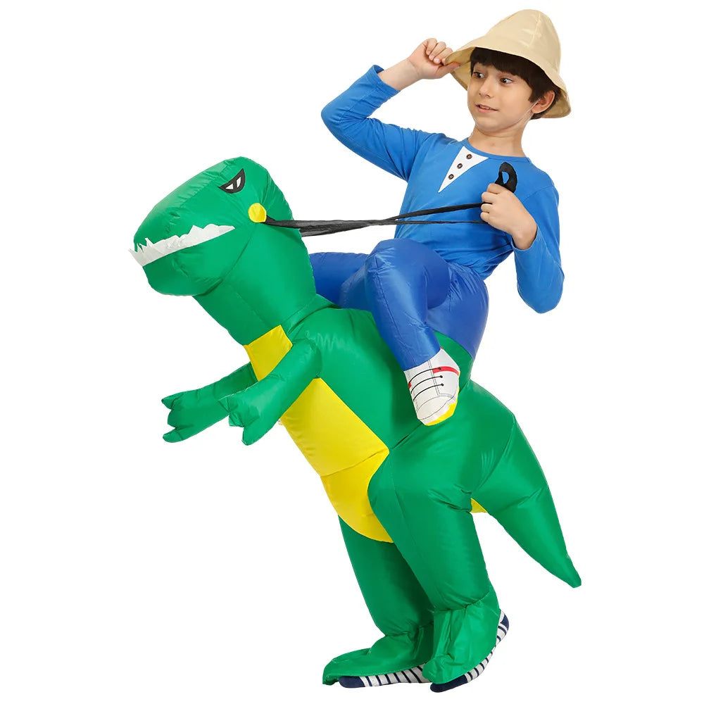 Fantasia Inflável Halloween | Dinossauro, Coelho e Unicórnio Adulto e Infantil