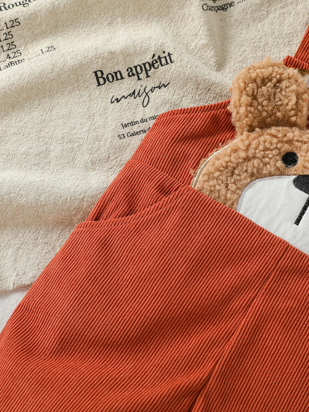 Macacão Bebê Unissex Teddy Bear | Cor Sólida Algodão Outono 3M–3 Anos