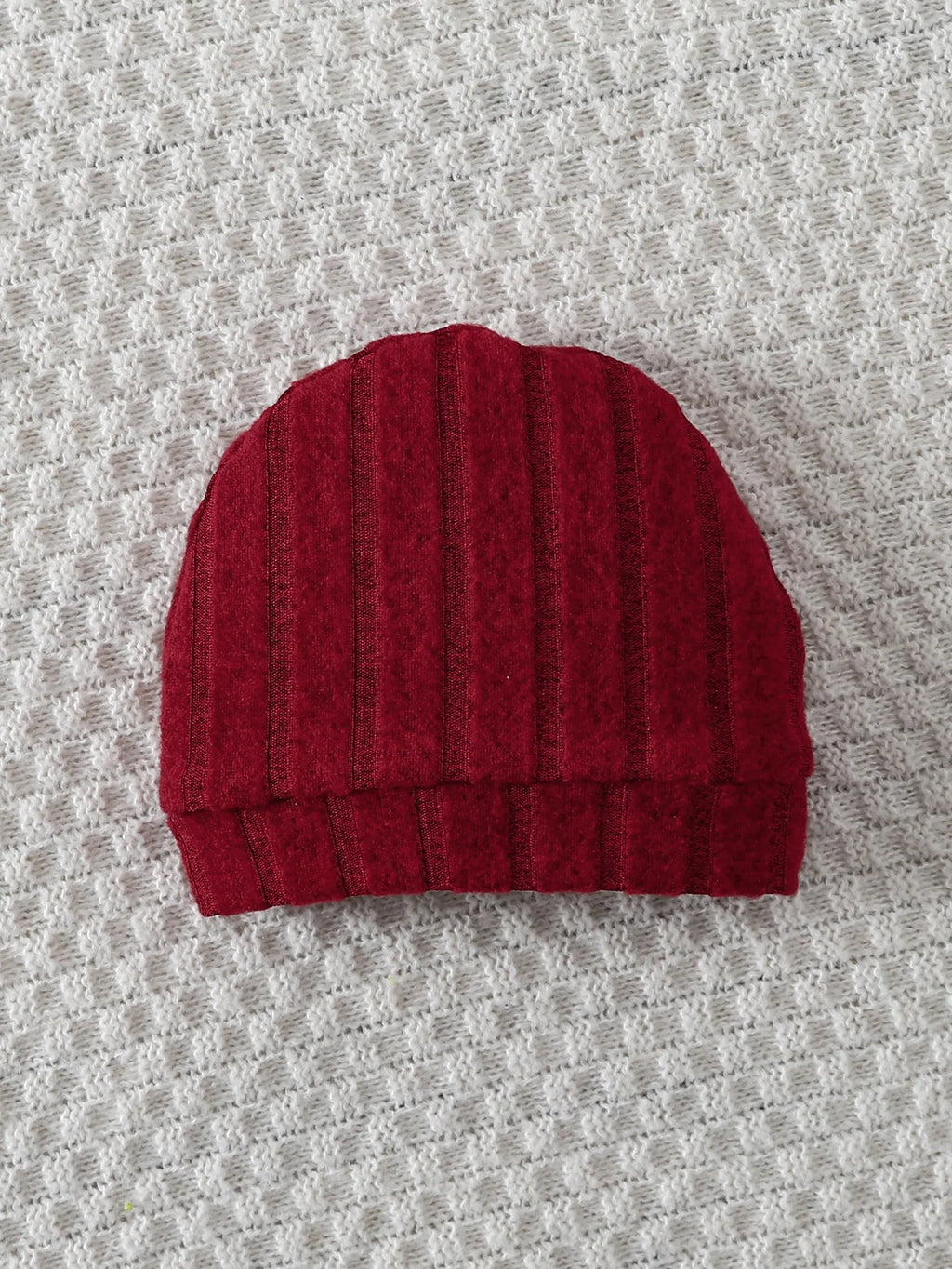 Conjunto Bebê Menino Inverno | Macacão Vermelho Emblema Urso + Touca 0–18 Meses