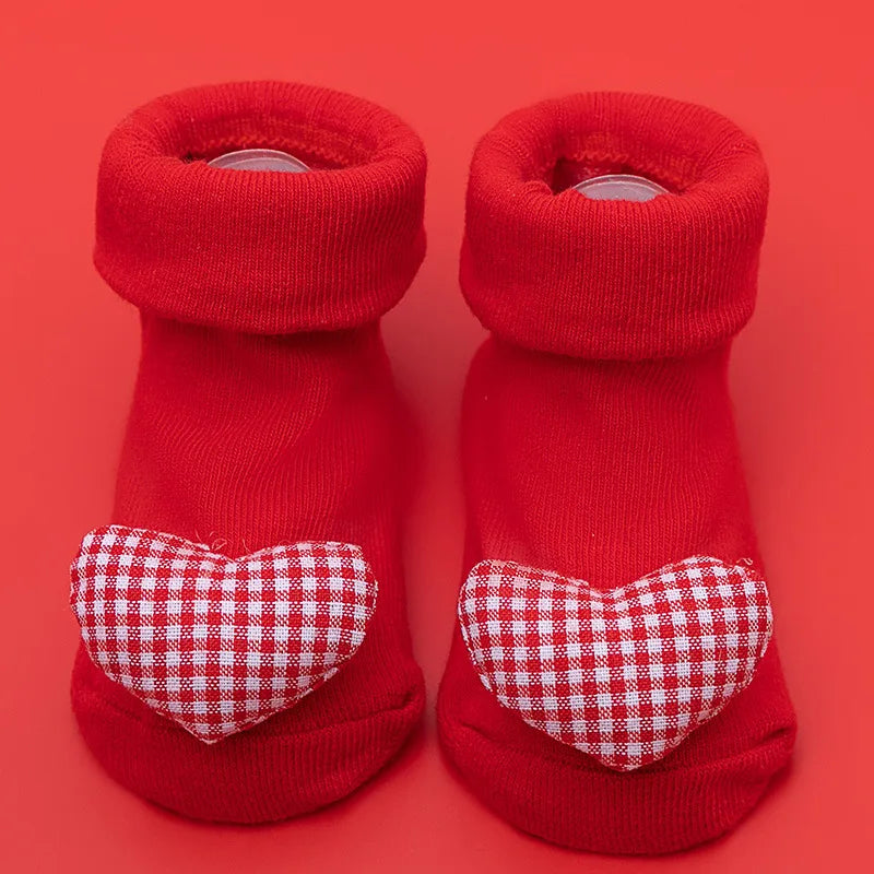 Meias Antiderrapantes Bebê Estampadas | Unissex 0–3 Anos