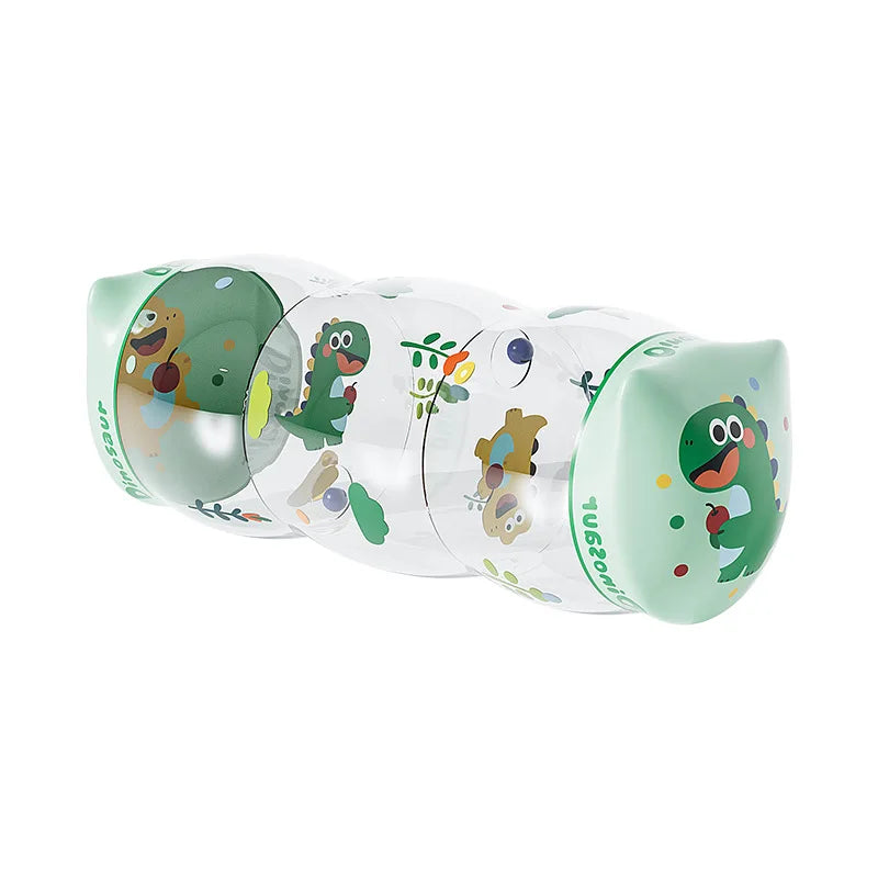 Rolo Inflável Sensorial para Engatinhar | Chocalho Bebê 6–12 Meses