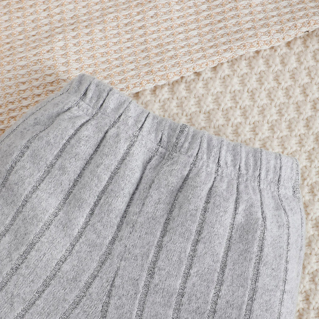 Kit 3 Peças Bebê Menino | Body + Calça + Gorro 0–18 Meses