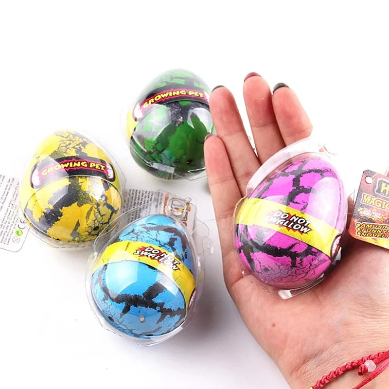 Ovos de Dinossauro que Crescem na Água | Kit com 4 Unidades